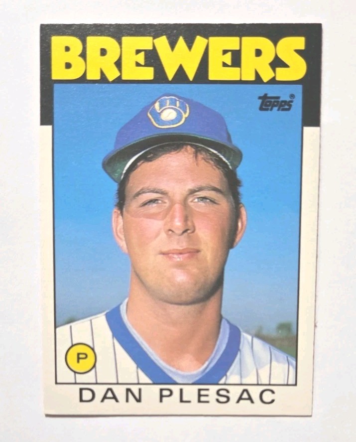 1986 Topps Traded #87T Dan Plesac RC (BREWERS) !