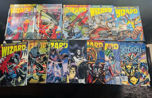 WIZARD The Guide to Comics 11 book lot 1993-1 issue 1994-6 issues 1995-4 issues