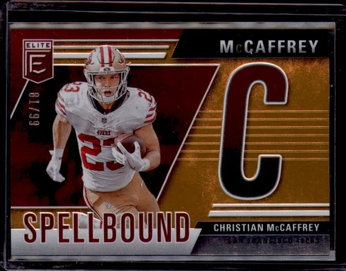 2024 Donruss Elite Football Orange Christian McCaffrey #13