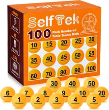 100Pcs Numbered Table Tennis Balls Beer Pingpong 40Mm Raffle Balls Lottery Balls