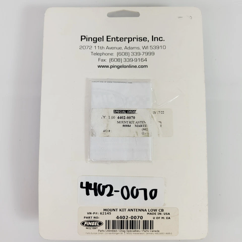 Комплект антенны персональной радиосвязи Pingel с низким креплением для Harley-Davidson 06-13 Touring 4402-0070 - Изображение 4 из 4