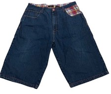 Vintage State Property Denim Shorts Mens 40 Gray Relaxed Baggy Hip Hop