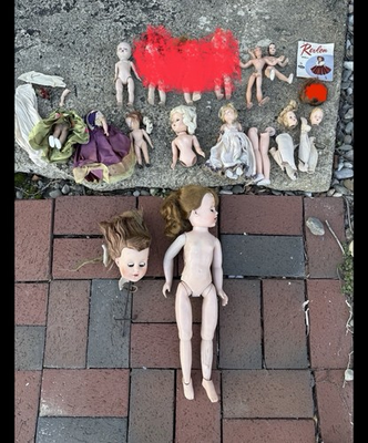 #ad Vintage Project Doll Lot Bendy Parts $80.00
