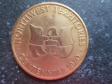 1970 Yellowknife NWT Northwest Territories Centennial Buck Dollar