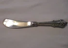 WALLACE STERLING - HOLLOW HANDLE BUTTER SPREADER - GRANDE BAROQUE PATTERN  - 6"