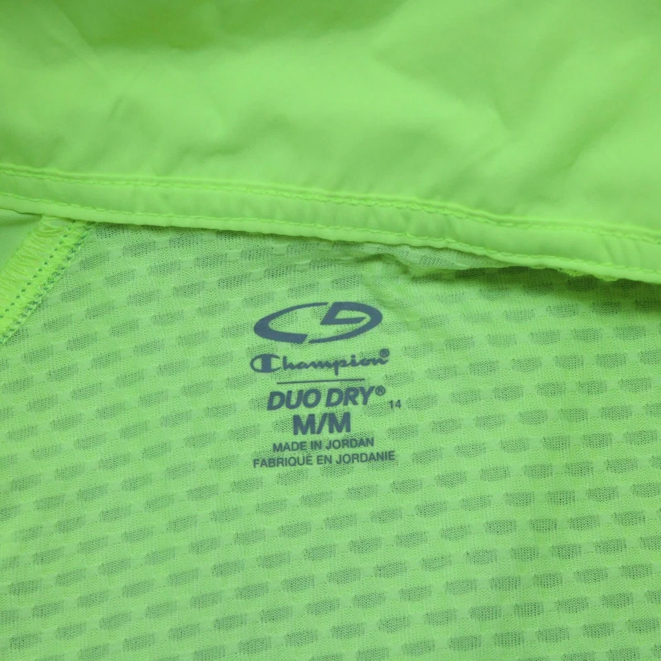 Chaqueta de Correr C9 Champion Mujer Mediana Amarilla Neón Dúo Seca Cremallera Completa Reflectante Foto 4 de 4