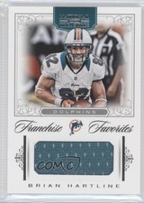 2012 National Treasures Franchise Favorites Materials 10/49 Brian Hartline 5x8