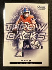 2025 Panini: Score NFL-Throw Backs #6 Bo Nix/Broncos/QB 🏈🐷🏈