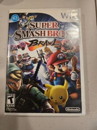 Super Smash Bros. Brawl (Nintendo Wii, 2008) Complete In Box CIB