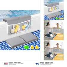 Bath Kneeler and Elbow Rest Pad Set, Quick Dry Baby Bath Kneeling Pad Thick S...