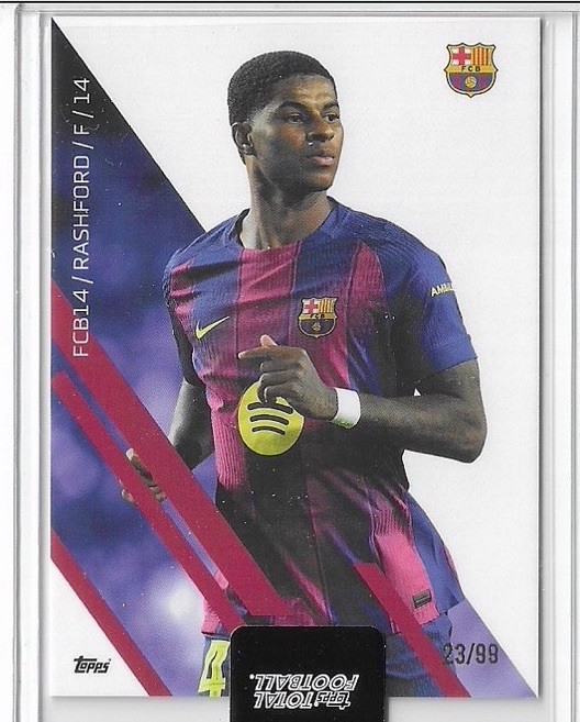 2025-26 Topps Total Football Barcelona Marcus Rashford #/99