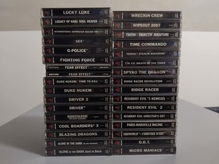 Lot de 32 Jeux PlayStation 1 PAL complets