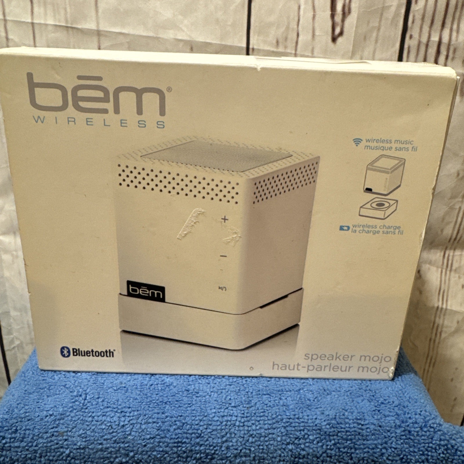 BEM Wireless HL2739A Mojo Speaker White New Open Box Condition
