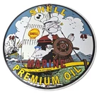 Vintage Shell Gasoline Sign - Popeye Comic Gas Service Station Porcelain Sign