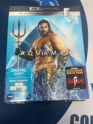 Aquaman (4K Ultra HD + Blu-Ray + Digital) (Limited Edition, 2019) (Target...