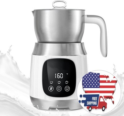 Espumador de leche de 21 oz con temperatura y espesor de espuma variables US NEW