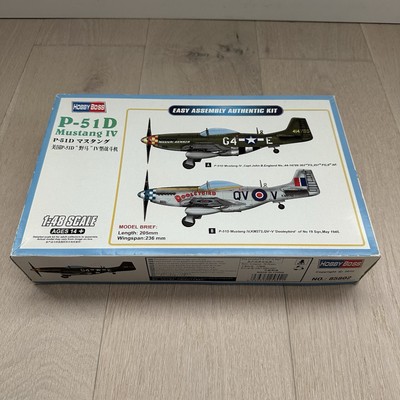 Hobby Boss P-51D Mustang IV Fighter 1:48 Scale Model Kit 85802