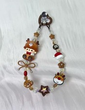 New Authentic Pop Mart Christmas Keychain Phone Charm Handmade DIY GIFT