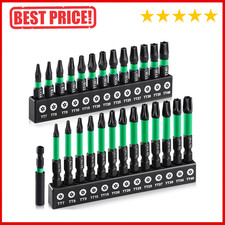 27pcs Impact Torx Bit Set Tt7-tt40 S2 Steel Security With Tamper Proof Magn