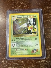 Koga's Beedrill 9/132 Gym Challenge Unlimited Holo Rare Moderate Play