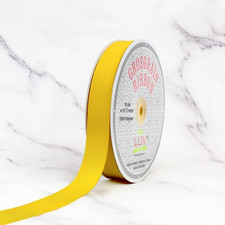 7/8-Inch Solid Grosgrain Ribbon, 50-Yard, Canary Yellow