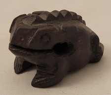 Hand Carved Lightweight Wood Frog Guiro Musical Instrument