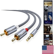 Versatile 6.6ft RCA to 3.5mm Stereo Y Cable - Connect All Your Devices