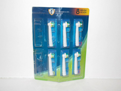 NEW Oral-B FLOSS ACTION Replacement Toothbrush Heads 6 Count White EB25