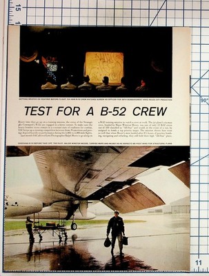 Vintage 1950s B-52 Bomber Crew Training Magazine Article Ephemera