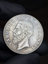 Coin 5 Lei 1883 Romania Carol I