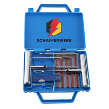 Schafferwerk® AUTO REIFENREPARATUR SET PKW PANNENSET VULKANISIER FLICKZEUG ZANGE
