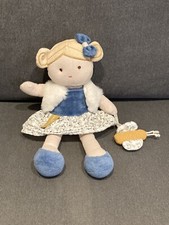 Doudou et Compagnie Poupée Pollen L’abeille Coton Bio 25 Cm Très Bon État