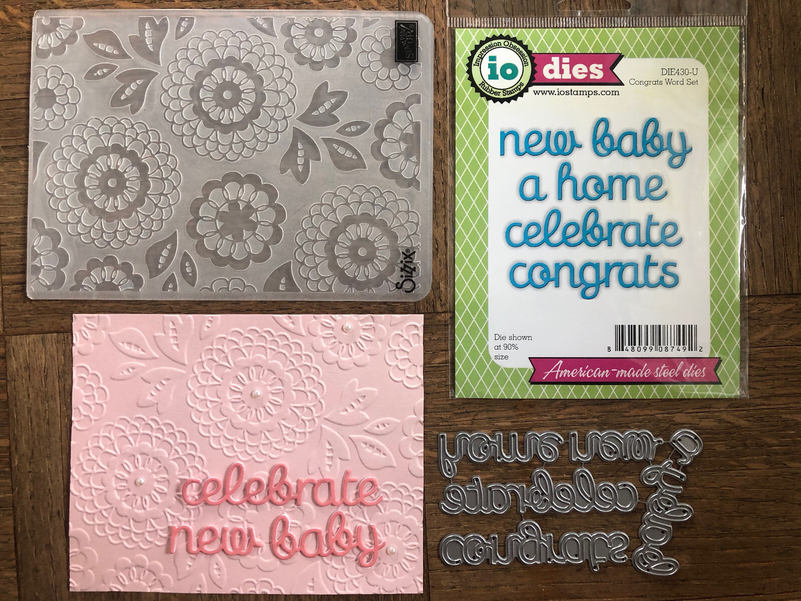 Foloder Background STAMPIN' UP Lovely Lace Embossing Folder & IO BABY DIES Set | eBay