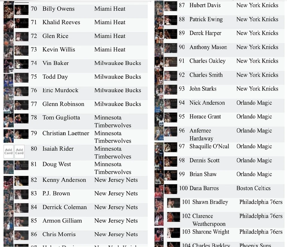 1995-96 NBA Flair Basketball Card - Mint - You Pick ($2 Minimum Order Required) - Image 4 of 4