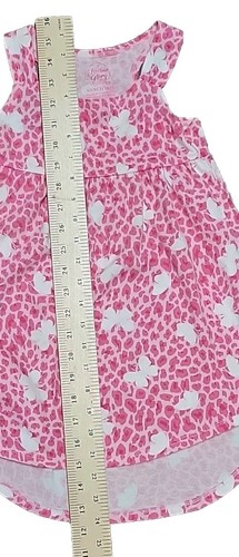 Fadded GloryGirls Dress Size XS 4-5 Pink Butterfly Sun Sleeveless High Low Tank - Picture 9 of 14