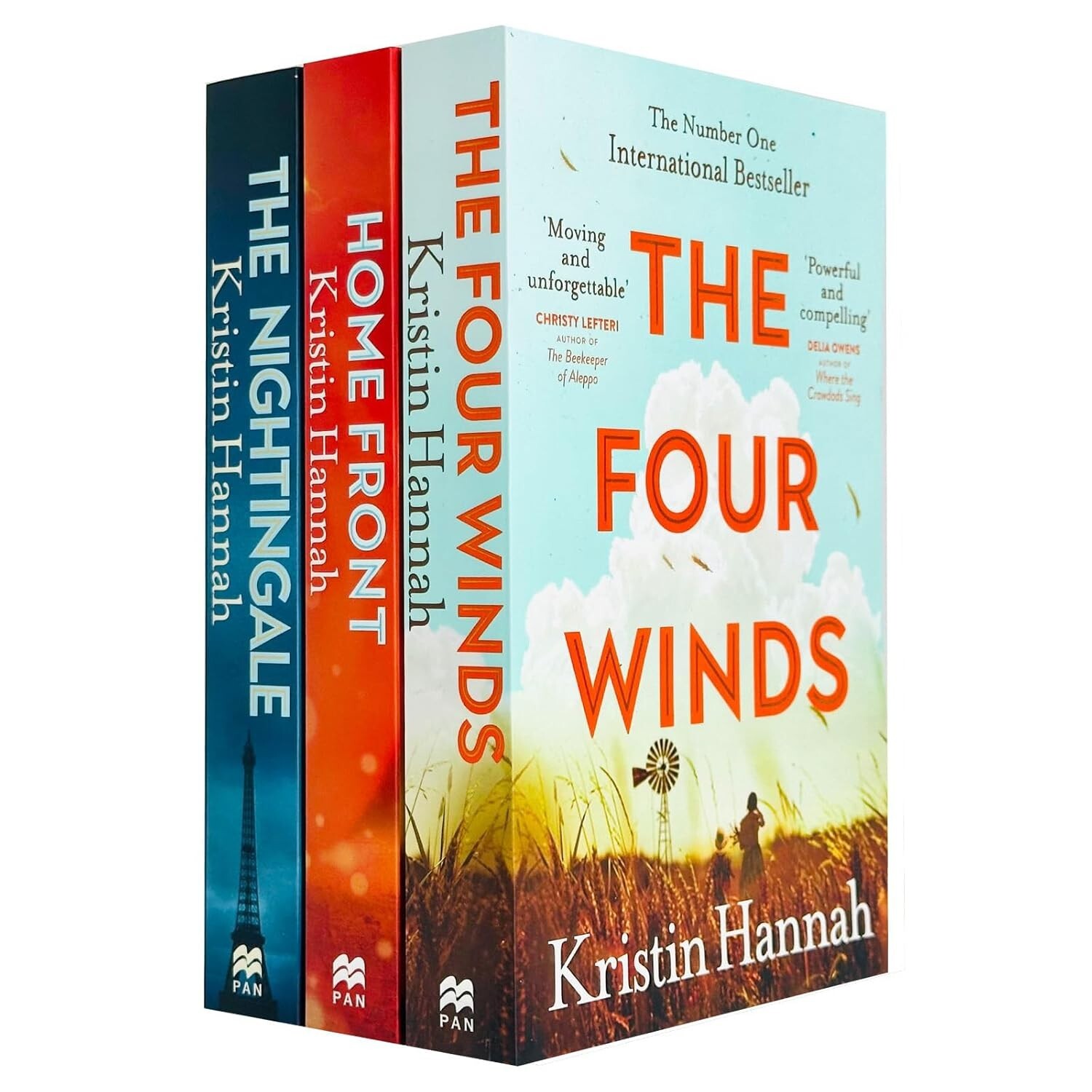 Kristin Hannah Collection 3 Books Set Four Winds, Home Front, Nightingale Paperb