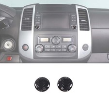 Pegatina de perilla de ajuste de volumen de fibra de carbono para Nissan Frontier 2005-2021 2 piezas