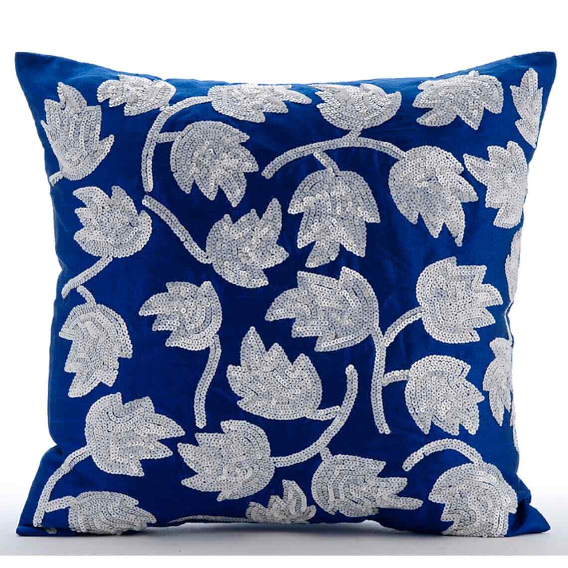 Decorative Sofa Cushion Case Blue 16