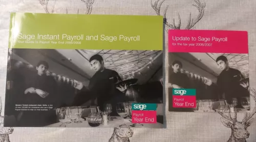 Sage Instant Payroll Guide Book 2005 2006 & Software Update CD 2007