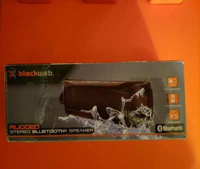 blackweb rugged stereo bluetooth speaker