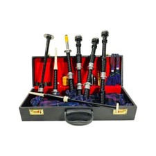 Scottish Highland Great Bagpipes Pride Of Scotland Cover Silver Mounts Bagpipe