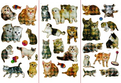stickers CAT KITTEN    cats kittens meow [DR] Katze Kätzchen