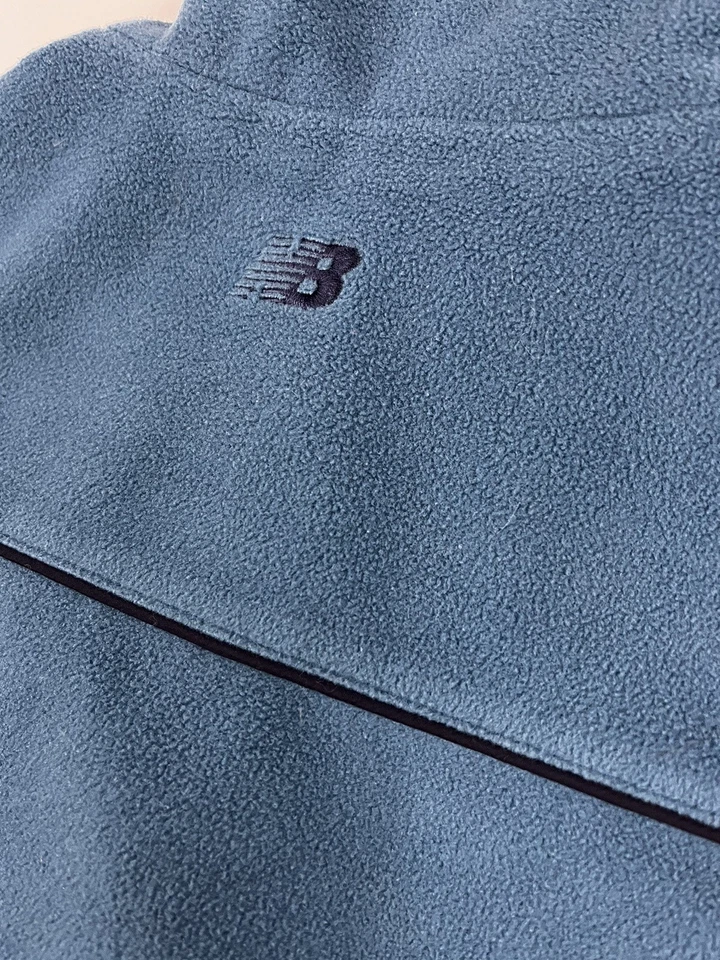 Chaleco Reversible New Balance De Colección Y2K Azul Marino Polar Usado en Excelente Condición Exterior Mediano Raro Foto 4 de 4