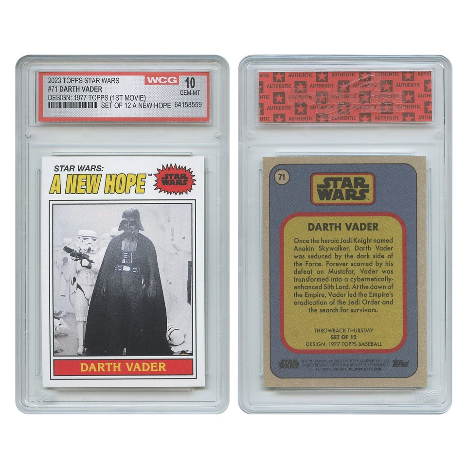 1977 STAR WARS TOPPS Rare Card Designs '23 Set - Gem Mint 10 * Set of All 12 * - Image 4 of 4