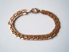 Antico Bracciale Argento Placcato in oro Testato 10,0 G / L:19,5 CM/B :0,8 CM