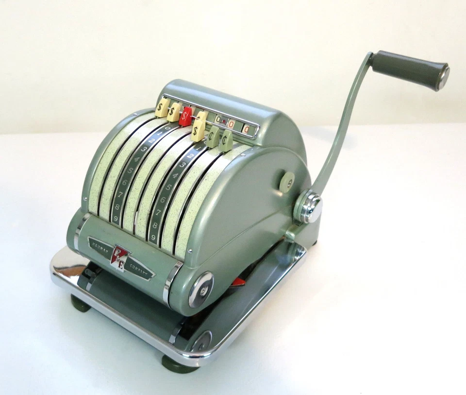 Vintage Hedman Company F&E Series Excel Model Check Protector Writer - Image 4 of 4