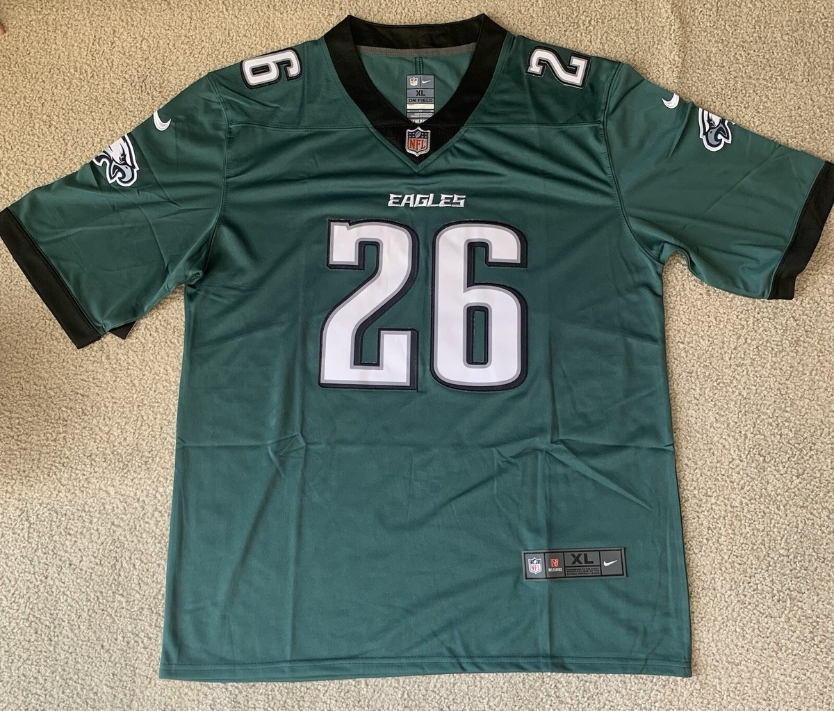 NWT Men's Nike Saquon Barkley Midnight Green Jersey 2XL XXL NWT Men's Nike Saquon Barkley Midnight Green Jersey 2XL XXL