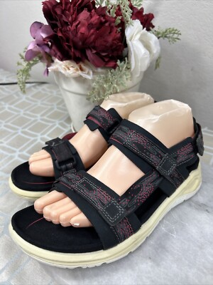 ECCO X-trinsic Dotted Textile Strap Comfort Slingback Lite Sandals Women s US 8