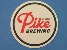 Collectible Beer Coaster ~ PIKE Brewing Co ~ Pikes Market, Seattle, WASHINGTON