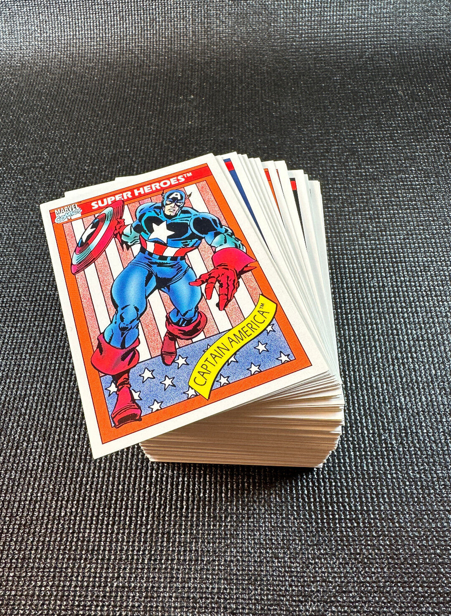 1990年版マーベル・ユニバース シリーズ1 162枚コンプ MARVEL UNIVERSE SERIES 1 COMPLETE 162 CARD SET 1990 with insert